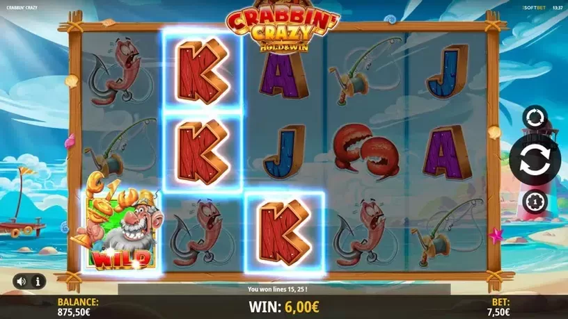 Crabbin' Crazy slot screenshot 2