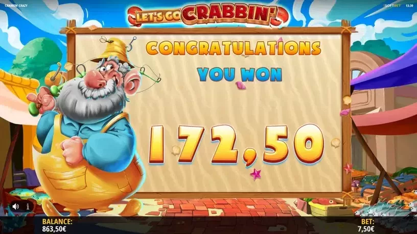 Crabbin' Crazy slot screenshot 4