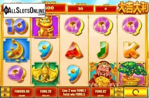 Win screen 1. Da Ji Da Li from Platipus
