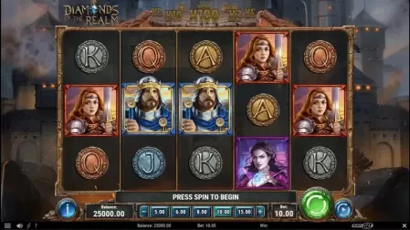 Diamonds of the Realm slot screenshot 2