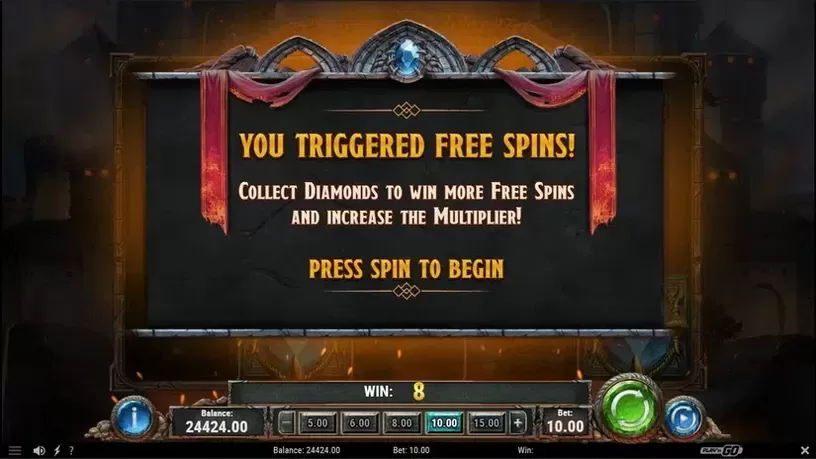 Diamonds of the Realm slot screenshot 4