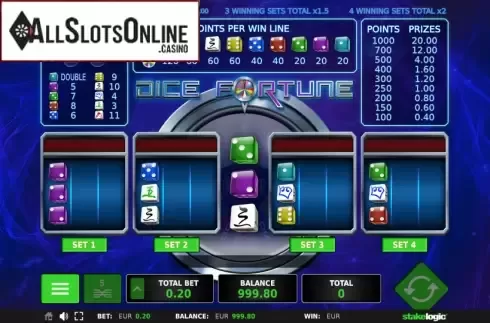 Screen 2. Dice Fortune from StakeLogic