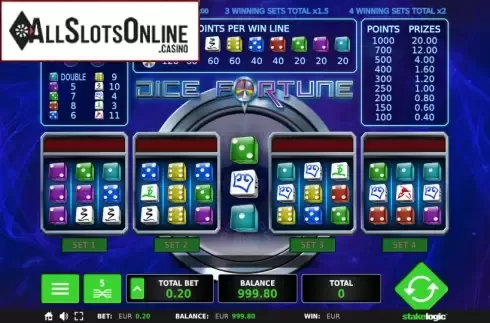 Screen 3. Dice Fortune from StakeLogic