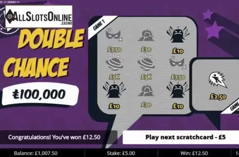 Win Screen 4. Double Chances L from Gluck Games