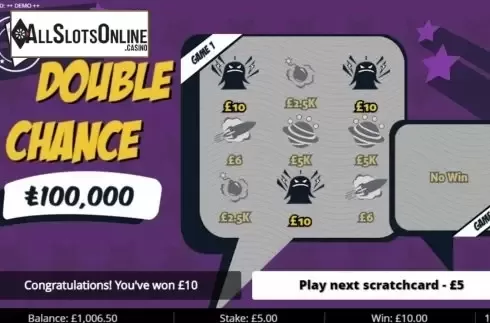 Win Screen. Double Chances L from Gluck Games