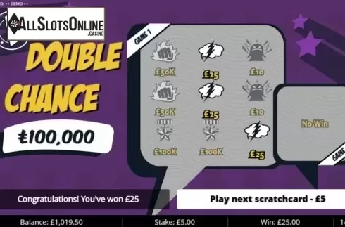 Win Screen 2. Double Chances L from Gluck Games