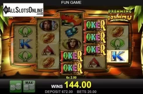 Win Screen 4. Dreaming Island from Merkur