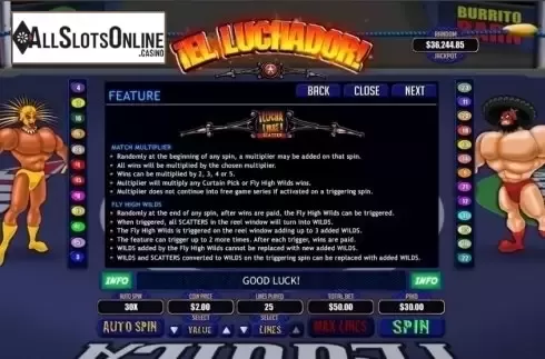Feature 1. El Luchador from RTG