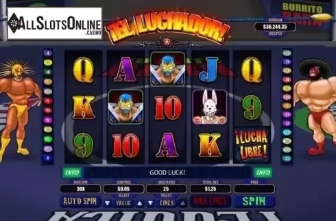 Reel Screen. El Luchador from RTG