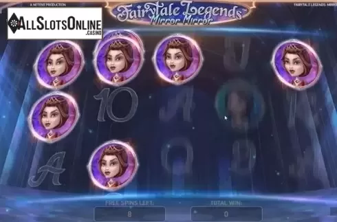 Free spins screen. Fairytale Legends: Mirror Mirror (NetEnt) from NetEnt