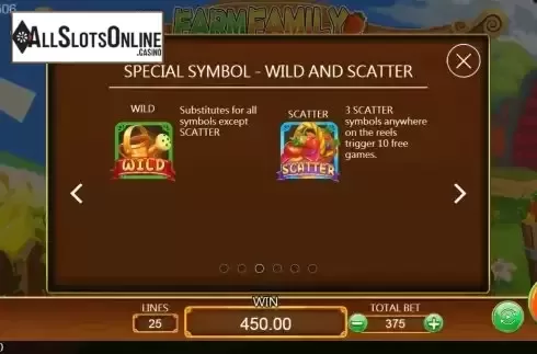 Special symbols screen