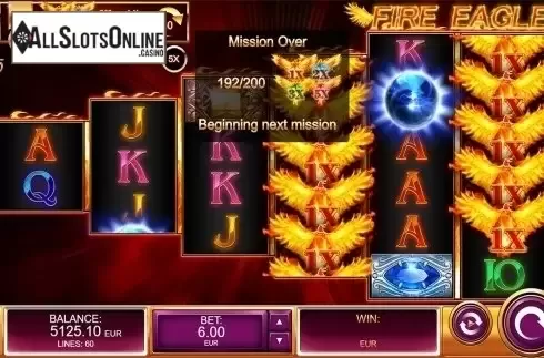 Mission feature end screen. Fire Eagle Missions from Kalamba Games