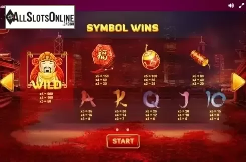 Paytable 2. Fortune Fest from Red Tiger