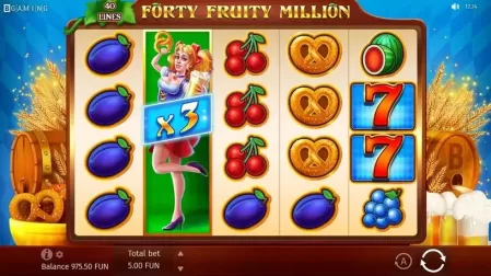 Forty Fruity Million slot screenshot 5