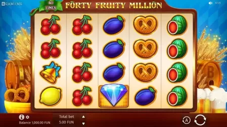 Forty Fruity Million slot screenshot 1