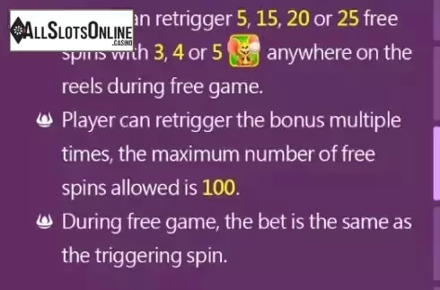 Free Game screen