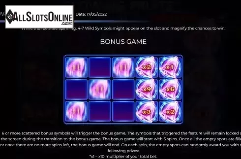 Game Features screen 2