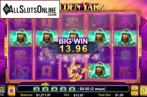 Big Win. Golden Yak from Lightning Box