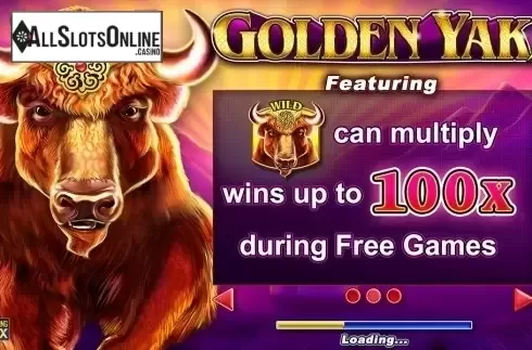 Start  Screen. Golden Yak from Lightning Box