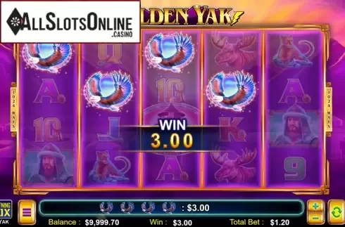 Win Screen 1. Golden Yak from Lightning Box