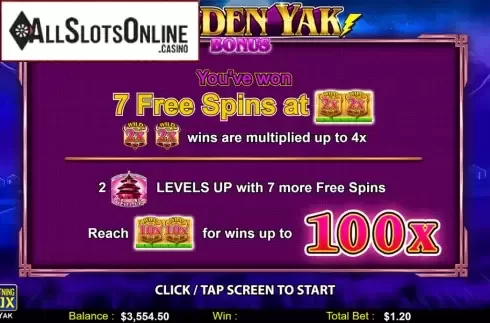 Free Spins 1. Golden Yak from Lightning Box