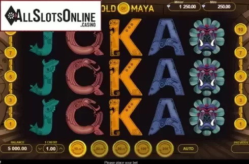 Reel Screen. Gold of Maya from Gamzix