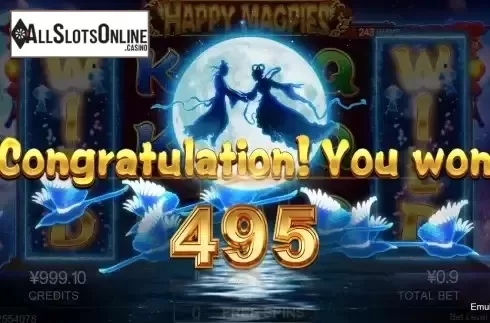Total Win in Free Spins Screen
