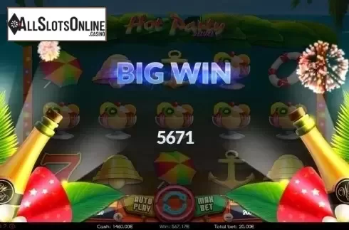 Big win. Hot Party Deluxe from Wazdan