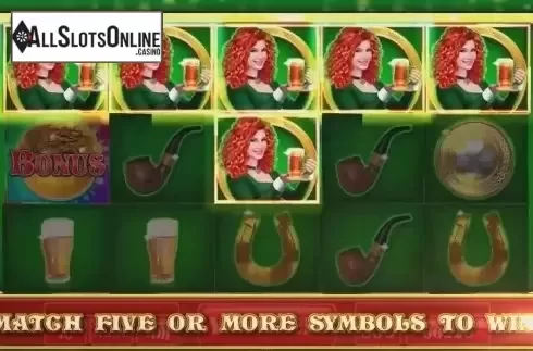 5 or more symbols. Irish Red from Incredible Technologies
