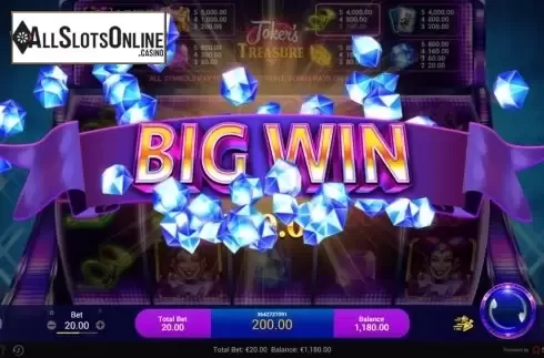 Big Win. Joker's Treasure from Spadegaming
