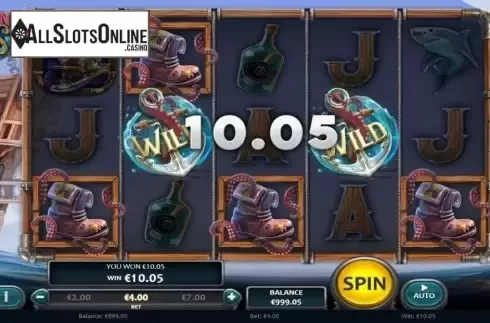 Win screen 2. Kraken Deep Wins from Nucleus Gaming
