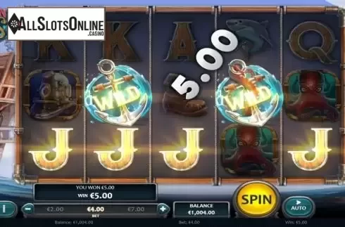 Win screen 3. Kraken Deep Wins from Nucleus Gaming