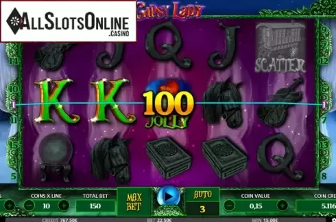Win screen 3. La Gitana from Capecod Gaming