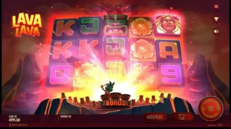 Lava Lava slot screenshot 2