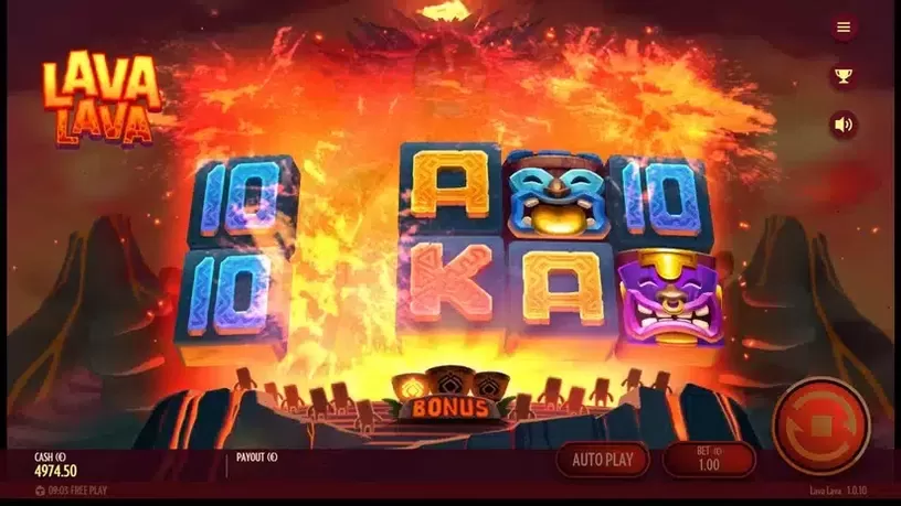 Lava Lava slot screenshot 3