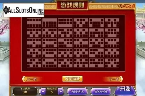 Paytable 3. Legend of 5 Dragons from Aiwin Games