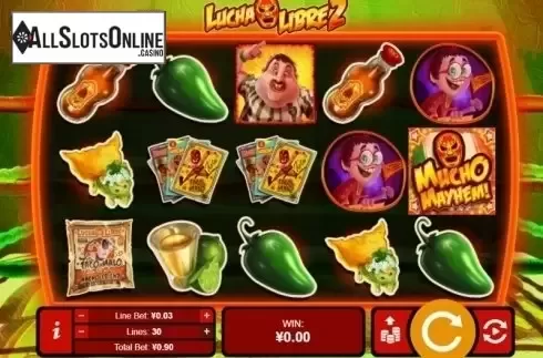 Reel screen. Lucha Libre 2 from RTG