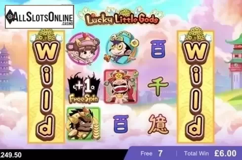 Free spins. Wild. Lucky Little Gods from Microgaming