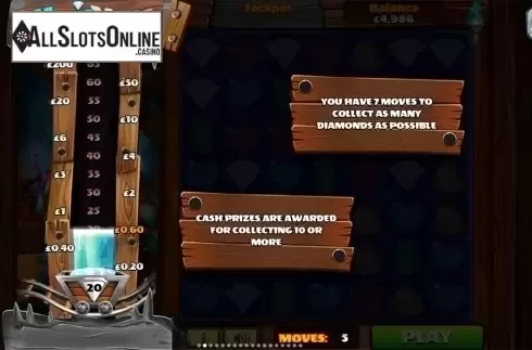 Paytable 2. Magic Mine from Slingo Originals