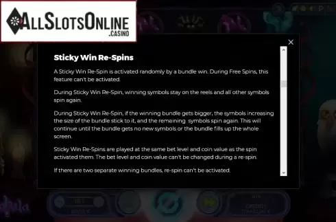 Sticky Win Re-Spins. Mahala from Spinmatic