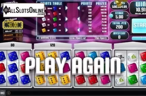 Win Screen 2. Master Dice Progressive from GAMING1