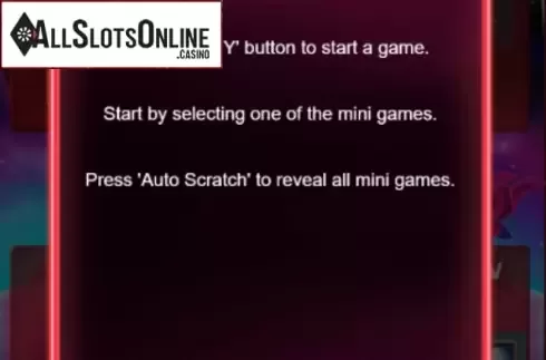 Info 2. Out Of This World Scratchcard from Leander Games