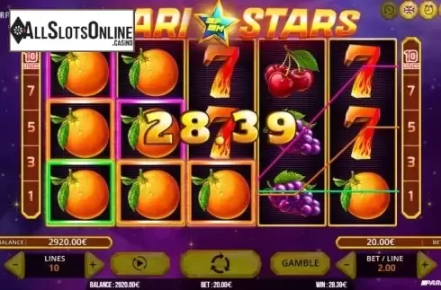 Win Screen 1. Pari Stars from Fugaso