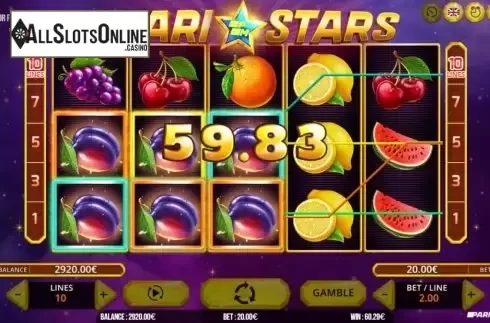 Win Screen 2. Pari Stars from Fugaso