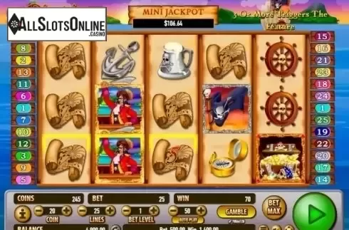 Game Workflow screen. Pirate's Plunder (Habanero Systems) from Habanero