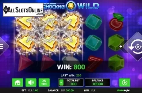 Reels. Shocking Wild from StakeLogic