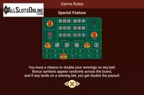 Feature screen