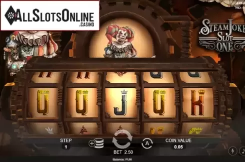 Reel screen. Steam Joker Slot from Espresso Games