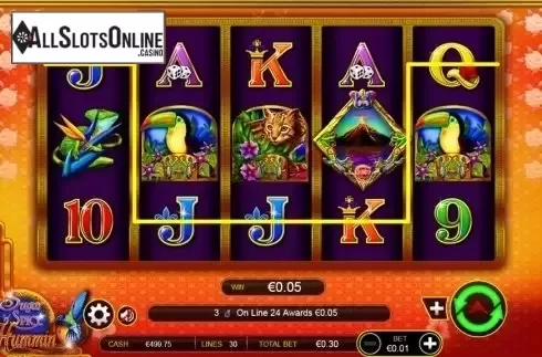 Win screen. Sugar 'n' Spice Hummin' from Ainsworth