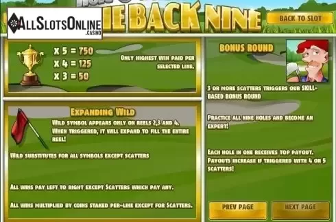 Screen4. The Back Nine from Rival Gaming